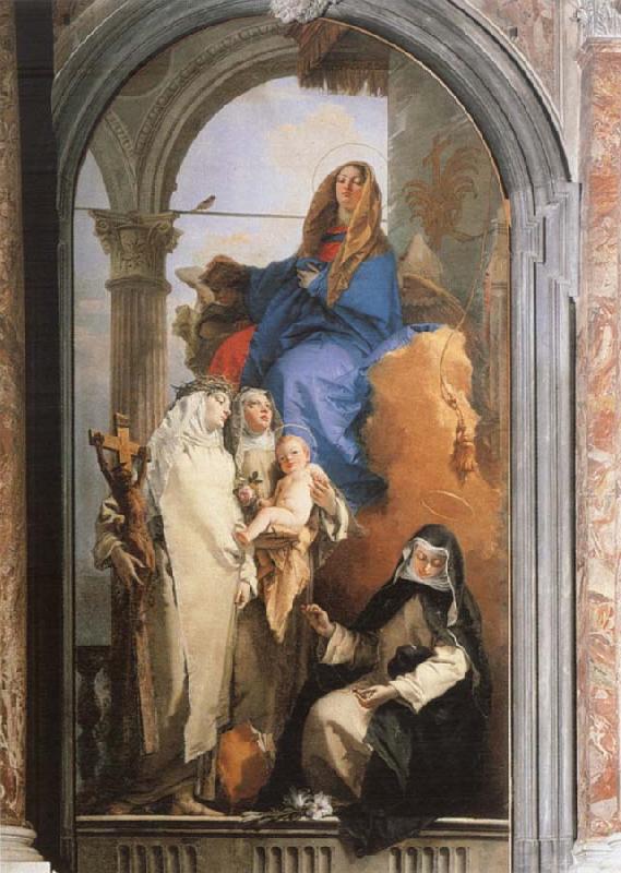 Pala delle Tre Sante, Giovanni Battista Tiepolo